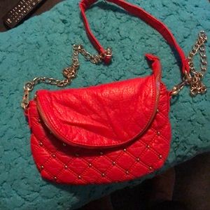 Sexy red crossbody bag